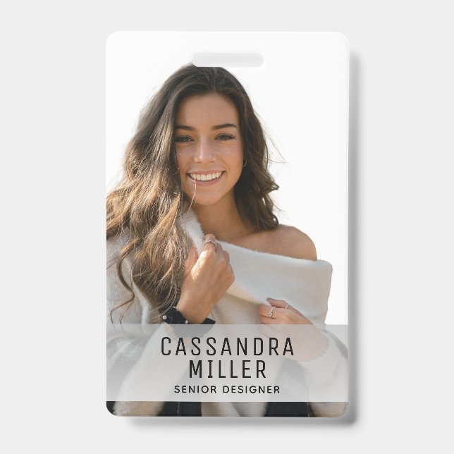 Minimalistische ID für Ihr Logo Ausweis (Vorderseite)