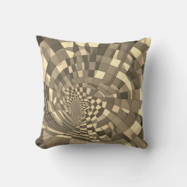 Minimalistische Illusion: Muster des Prüfbretts ve Kissen