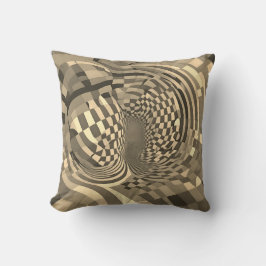 Minimalistische Illusion: Muster des Prüfbretts ve Kissen