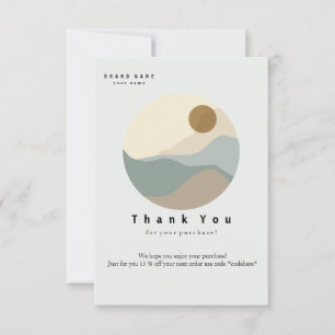 Minimalistische Illustration Danke Business Card