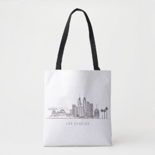 Minimalistische Illustration der Skyline von Los A