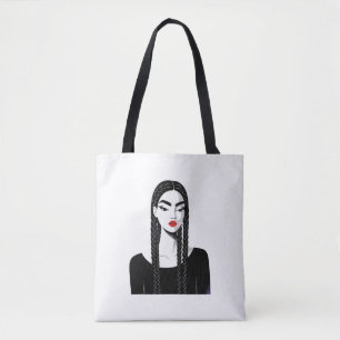 Minimalistische Illustrationstasche für eine stark