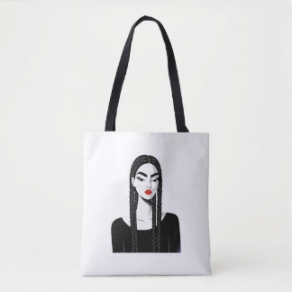 Minimalistische Illustrationstasche für eine stark