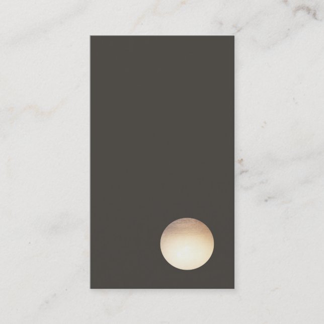 Minimalistische Imitate Gold Leaf Circle Business  Visitenkarte (Vorderseite)