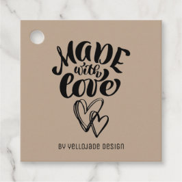 Minimalistische, individuell anpassbare Kalligraph Geschenkanhänger