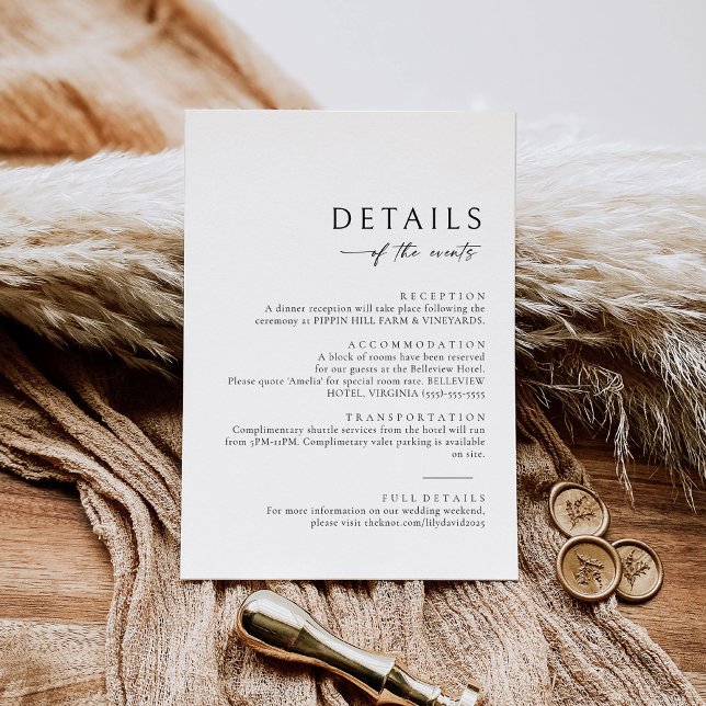 Minimalistische Informationen zur Umschließungskar Mitteilungskarte (Von Creator hochgeladen)