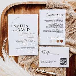 Minimalistische Informationen zur Umschließungskar Mitteilungskarte