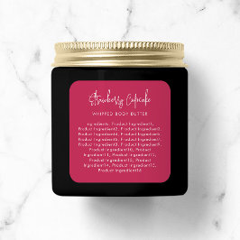 Minimalistische Inhaltsstoffe für benutzerdefinier Quadratischer Aufkleber