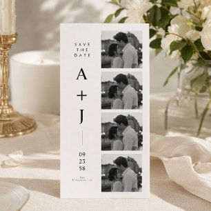 Minimalistische Initialen-Foto-Streifen-Save-the-D Save The Date
