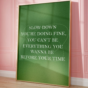 Minimalistische inspirierende ästhetische Wandkuns Poster
