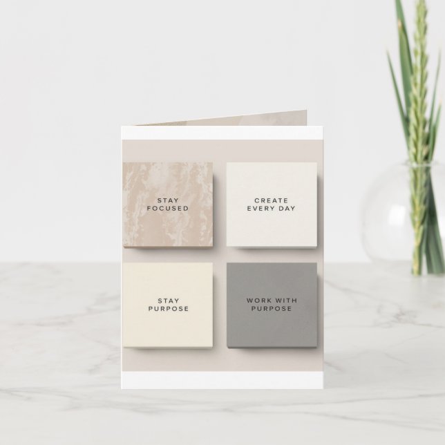 Minimalistische Inspirierende Notizen | Modern von (Vorderseite)