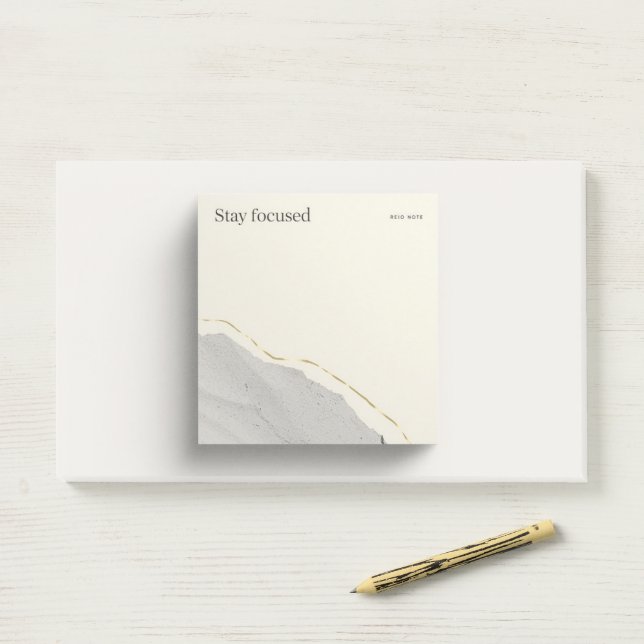 Minimalistische Inspirierende Post-It-Notizen | Mo Post-it Klebezettel (Auf Schreibtisch)