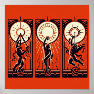 Minimalistische Interpretation des berühmten Mytho Poster