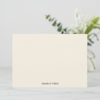 Minimalistische Ivory Ecru Black Elegante Hochzeit