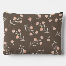 Minimalistische japanische Blume Brown Mother Zubehörtasche