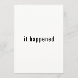 Minimalistische "Just Married"-Website RSVP Empfan Einladung