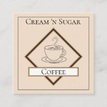 Minimalistische Kaffee-Shop-Visitenkarte