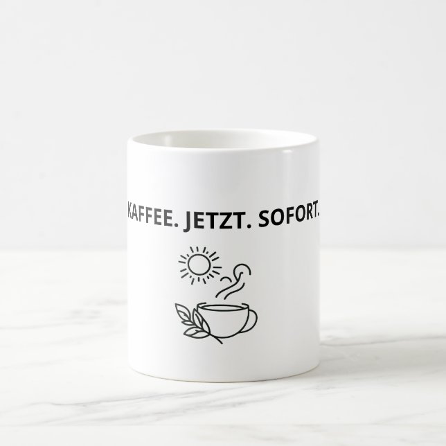 Minimalistische Kaffee-Tasse Kaffeetasse (Mittel)