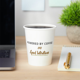 Minimalistische Kaffee-Zitat-Postkarte | Lustiges Pappbecher