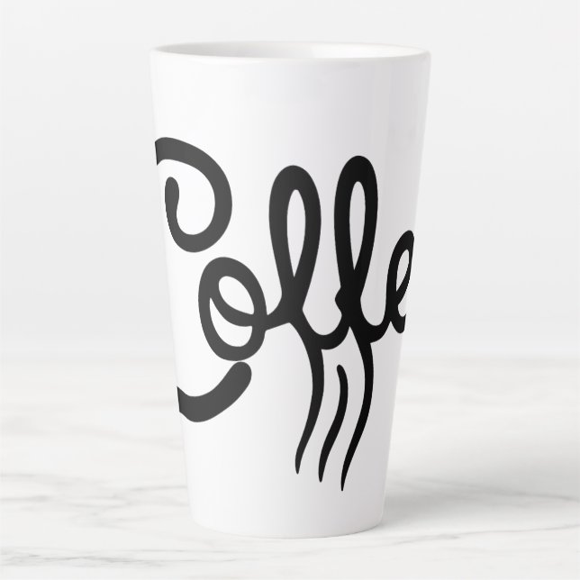 Minimalistische Kaffeekunst-Tasse - Moderne Küchen Milchtasse (Vorderseite)