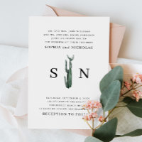 Minimalistische Kaktus | Elegant Desert Boho Weddi