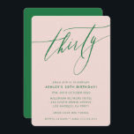 MINIMALISTISCHE Kalligrafie-Chic 30. Party rot Grü Einladung<br><div class="desc">von kat massard / WWW.SIMPLYSWEETPAPERIE.COM Liebe des Designs,  aber möchte einige Änderungen sehen - ein anderes Farbschema,  Produkt,  ein Foto hinzufügen oder angepasst für einen anderen Anlass - keine Sorge einfach kontaktieren Sie mich,  kat@simplysweetPAPERIE.com Ich bin glücklich zu helfen!</div>