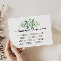 Minimalistische Kalligrafie Eucalyptus Honeymoon W