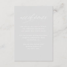 Minimalistische Kalligrafie | Graue Hochzeitdetail