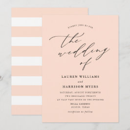 Minimalistische Kalligrafie | Hochzeit Einladung