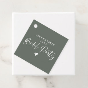 Minimalistische Kalligrafie-Junggesellinnen-Abschi Geschenkanhänger
