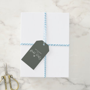 Minimalistische Kalligrafie-Junggesellinnen-Abschi Geschenkanhänger