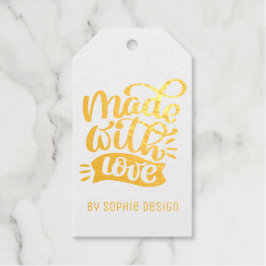 Minimalistische Kalligrafie mit Liebe individuell  Geschenkanhänger