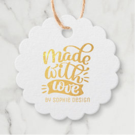 Minimalistische Kalligrafie mit Liebe individuell  Geschenkanhänger