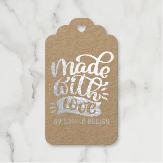 Minimalistische Kalligrafie mit Liebe individuell Geschenkanhänger