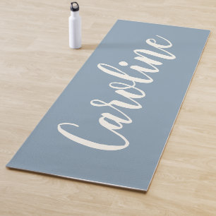 Minimalistische Kalligrafie personalisiert in Dust Yogamatte