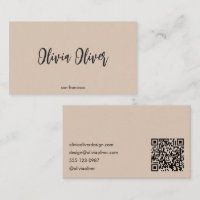 Minimalistische Kalligrafie-Sandstein-modernes QR-
