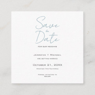 Minimalistische Kalligrafie-Schrift zur Hochzeitss Begleitkarte