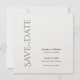 Minimalistische Kalligrafie-Schrift zur Hochzeitss Save The Date