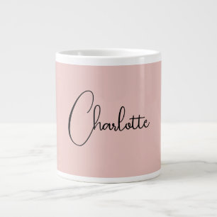 Minimalistische Kalligrafie Script Name Rose Gold Jumbo-Tasse