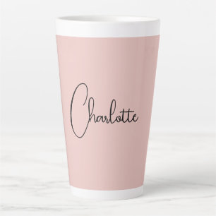 Minimalistische Kalligrafie Script Name Rose Gold Milchtasse