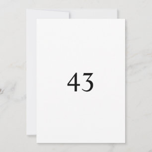 Minimalistische Kalligrafie-Text-Geburtstagsfeier Einladung