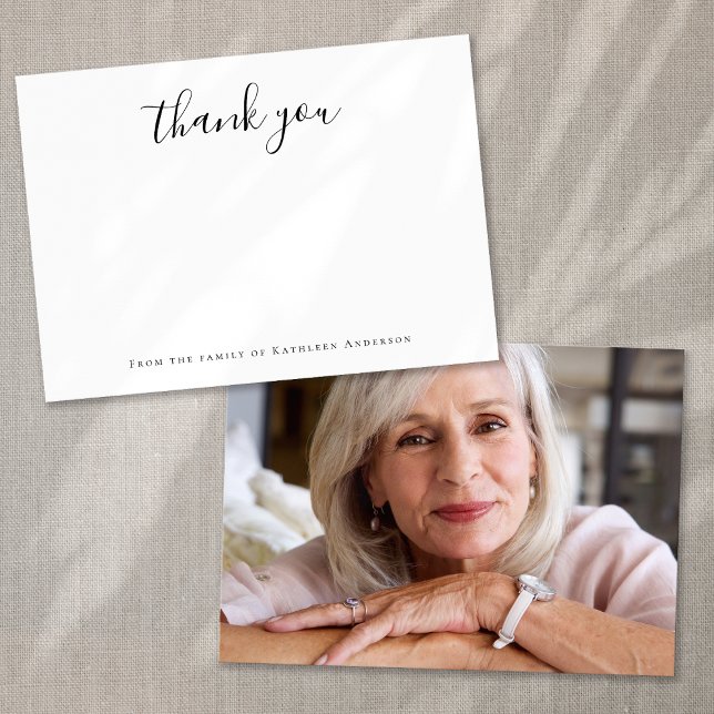 Minimalistische Kalligraphie aus der Familie Dankeskarte (Von Creator hochgeladen)