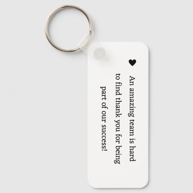 Minimalistische Kalligraphie Dankeschön für Dankes Schlüsselanhänger (Vorderseite)