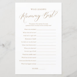 Minimalistische Kalligraphie, die Mama das beste S