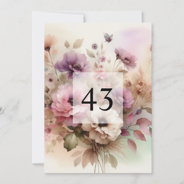 Minimalistische Kalligraphie Einladung (Vorderseite)