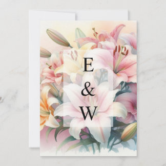 Minimalistische Kalligraphie Einladung