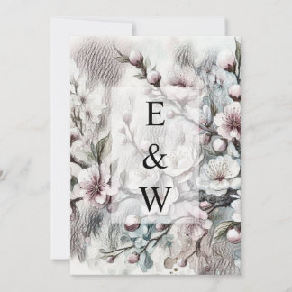 Minimalistische Kalligraphie Einladung