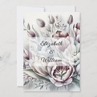 Minimalistische Kalligraphie Einladung