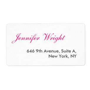 Minimalistische Kalligraphie-individuelle Name-Adr