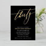 MINIMALISTISCHE Kalligraphie-Schick 30. Geburtstag Folieneinladung<br><div class="desc">von kat massard >>> https://linktr.ee/simplysweetpaperie <<< Ein trendiges, handgeschriebenes Einladungs-Design für Ihren Geburtstag - ich habe die meisten Altersgruppen im Geschäft TIP :: 1. Um Grafiken und Schriftart zu ändern/zu verschieben und mehr Text hinzuzufügen, klicken Sie auf den Button "Anpassen". - - - - - - - - - -...</div>